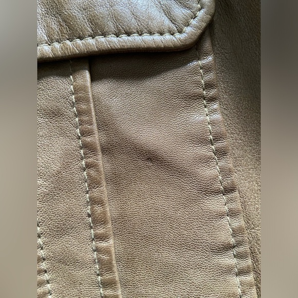 ZARA 100% Leather Shirt Size S - Picture 13 of 14